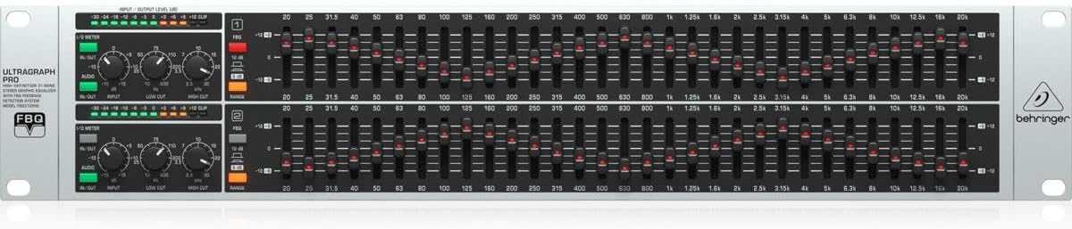 Behringer ULTRAGRAPH PRO FBQ3102HD High-Definition 31-Band Stereo Graphic Equalizer with FBQ Feedback Detection System