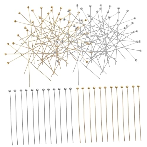 GLSTOY DIY Beaded Jewelry Supplies 400pcs Ball Pins Jewelry Headpin Reusable for Craft Projects Decor