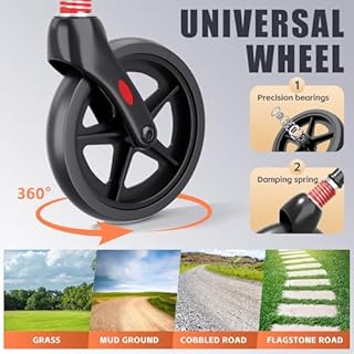 Wheelchairs for Adults Transport Chair Lightweight Foldable with Telescopic Handle, Ergonomic Portable Folding Travel Wheel Chairs for Seniors