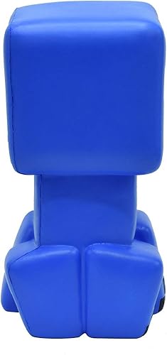 Miniatura 6 de Minecraft Blue Super Charged Creeper Mega SquishMe - Perfecto para recuerdos de fiesta, premios de aula, juguetes para aliviar el estrés, cajas de