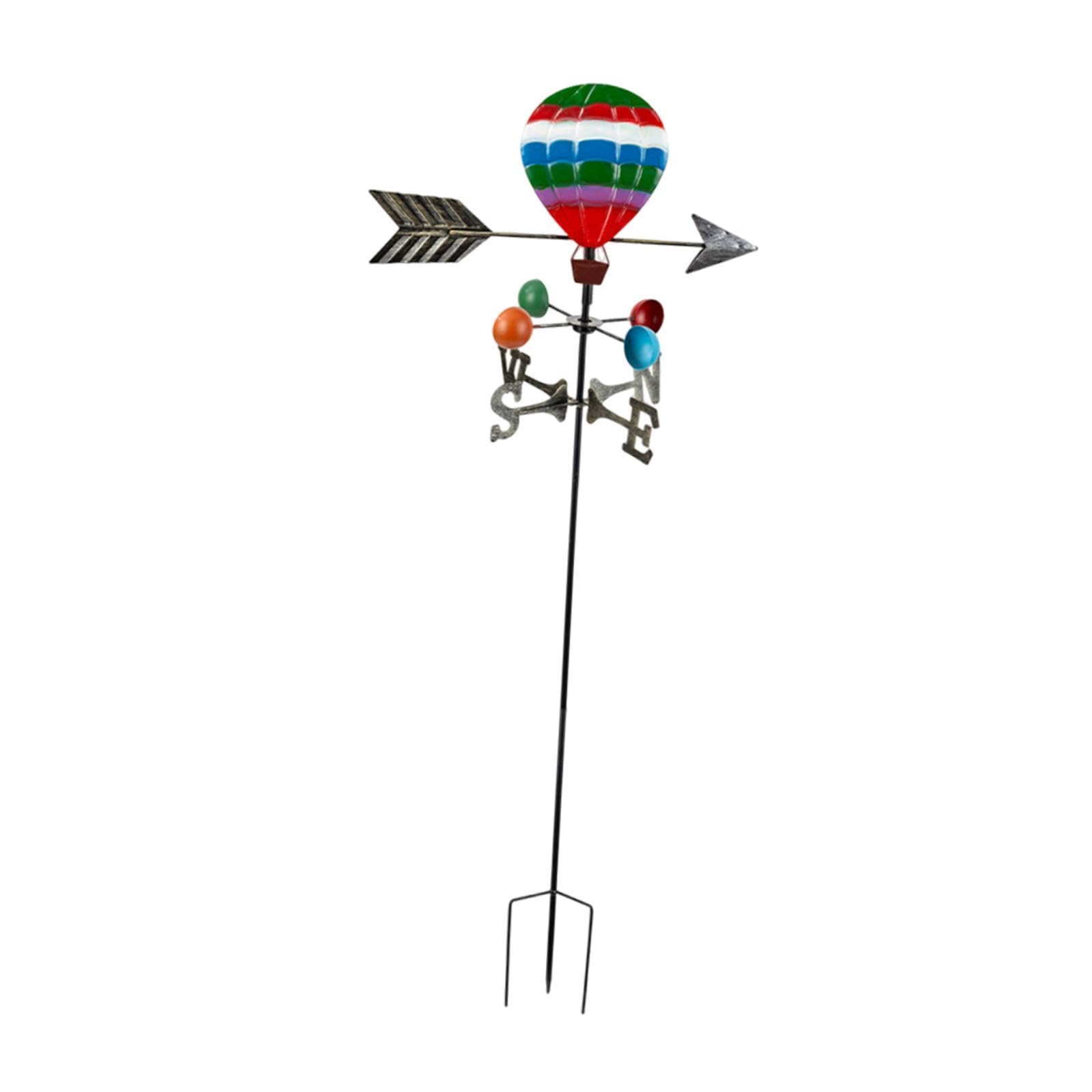 FABLOFT Hot Air Balloon Weathervane Sturdy Yard Decoration for Courtyard Garden Farm-image-11