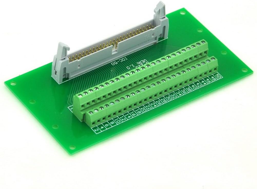 Flat Ribbon Cable 0.1" FRC Connector Breakout Board Module (IDC50 2x25Pin)