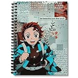 Spiral Notebook Demon Composition Slayer Planner Collage Journal Journaling Notebooks With Premium...