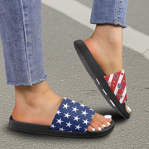 Forchrinse Rainbow Music Note Slippers Unisex Home Slipper Non Slip Shower Sandals Summer Indoor Outdoor Slide Sandals for Men and Women4