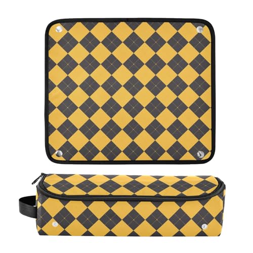Estuche de Viaje 2 en 1 para Plancha y Rizadora con Tapete Resistente al Calor y Organizador Portátil para Herramientas de Estilizado de Cabello miniatura 3