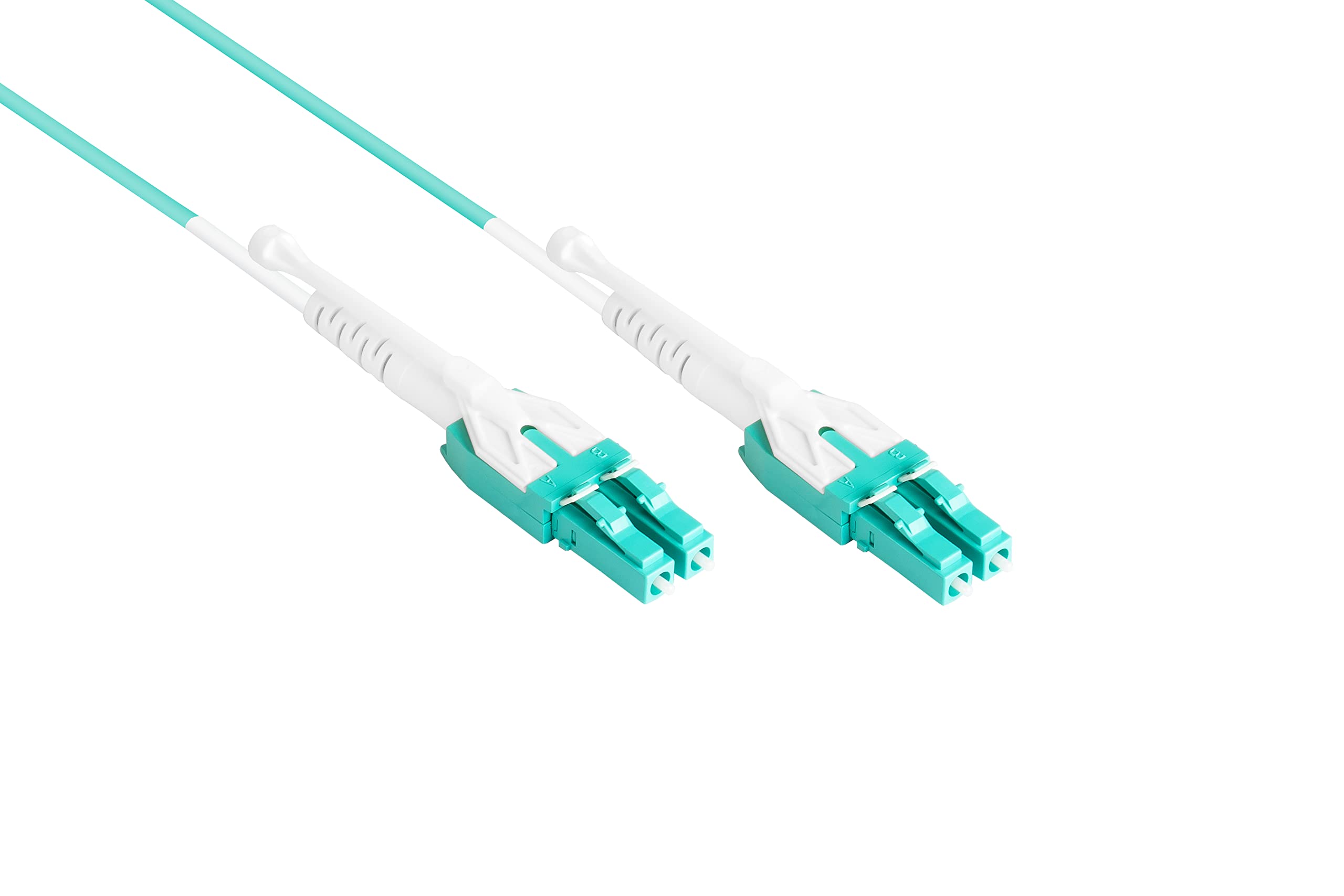 Good Connections OM3 LWL Kabel - Duplex - Stecker LC an LC - UNIBOOT - Multimode 50/125-1/10/40/100-Gigabit Ethernet - Lichtwellen-Leiter, Glasfaser-Kabel, Patchkabel - 10 m