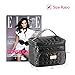 DRQ Travel Makeup Bag with Mirror-Multifunction Portable Toiletry Bag Large Cosmetic Make up Pouch Organizer for Women Cosmetic Duffle Weekender