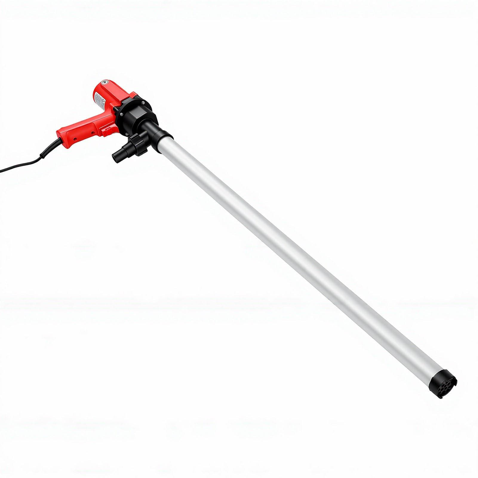 Annadue Bomba de Tanque de Aceite Eléctrica, Bomba de Transferencia de Fluido Portátil para Agua Lubricante Líquido de Baja Viscosidad, Tubo de Aluminio 6 Engranajes Ajustables, Extractor de Aceite