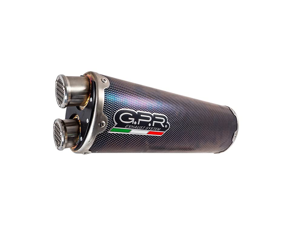 Escape GPR compatible con Triumph Tiger 1200 Gt - Rally 2022-2023, Dual Inox, escape homologado, silenciador con db asesino extraíble y conexión específica