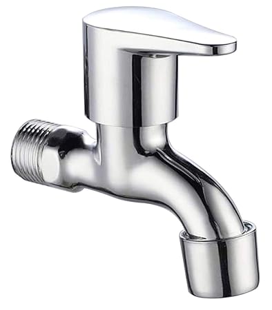 Drizzle VistaMini Bib Cock Bathroom Tap With Foam Flow Brass Chrome Plated (standard size)