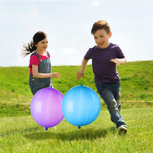 30Pcs Punch Balloons, Thickened Neon Punching Balloon Heavy Duty Party Favors for Kids with Rubber Band Handle, Bouncy Balls for Birthday Weddings Goodie Bag Stuffer Supply - Image 7