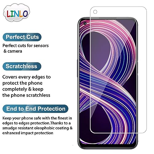 Image of Tempered Glass Screen Protector Compatible for Realme 8 5G /8s 5G /Narzo 30 with Full Screen Coverage; Except Edges and Easy Installation Kit(Transparent), Pack of 1