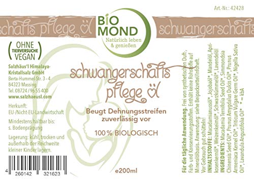 Schwangerschaftsöle BIOMOND BIO Schwangerschafts-Pflegeöl