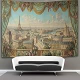 Iconic Architecture, Indo-Parisian Neoclassical Style Wandbehang Tapisserie,Wandteppich Wanddeko Für Schlafzimmer Wohnzimmer Wohnheim 70cmx100cm