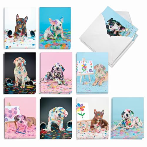 Cartes vierges pour chien parfaites pour vos mots de remerciement et invitations de fête