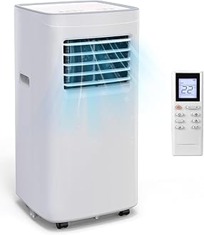 Portable Air Conditioners,8500 BTU portable ac up to 360 Sq,3 IN 1 with Remote Control,Sleep Mode, Windows kit,White