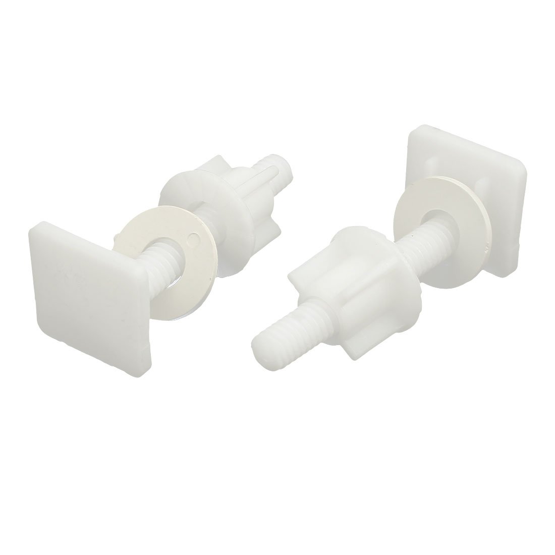 Aexit 27mmx27mmx67mm PP Square Shaped Top Toilet Seat Hinge Bolt White 2pcs (73c5e6d1aca953389be3d2e7b67a0c24)