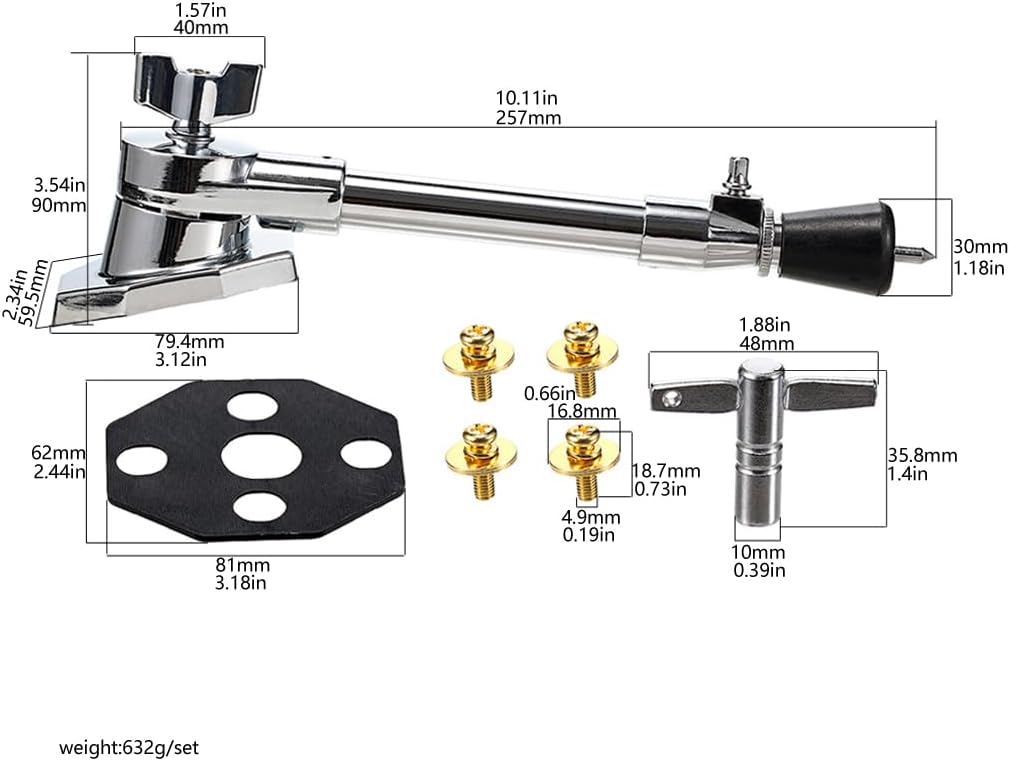 Bass Drum Stand, Drum Support Leg, Non-Slip, For Percussion Instrument Parts