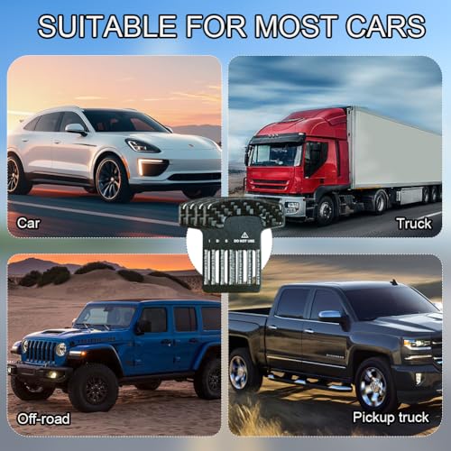 2 Stück Anschnaller Adapter, Gurtschloss Adapter, Auto-Sicherheitsgurt Clip, Sicherheitsgurtschloss, Auto-Sicherheitsgurt Schnalle, passend für die meisten Autoteile - Kohlefaser