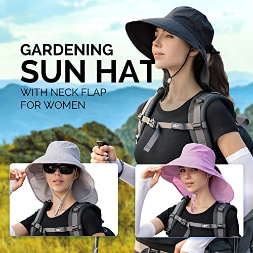 Sun Hats For Women Hiking Fishing Hat For Men Wide Brim Hat With Large Neck Flap Sun Protection Hats For Men And Women #TOP5
