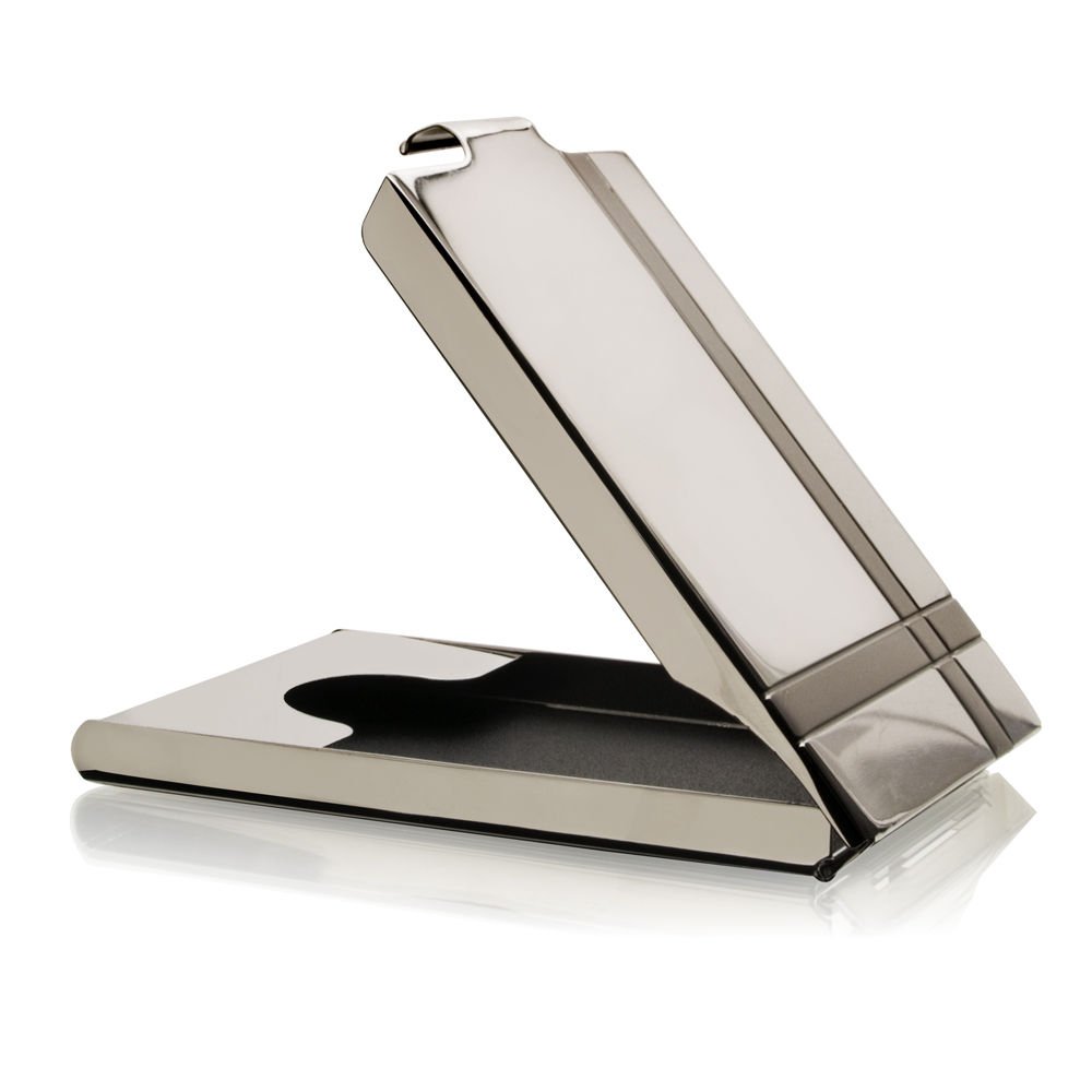 Aeropen Card Case (Silver/Crossed Lines) Model No. CC-75