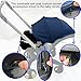 Feliliber Stroller Accessory Washing Kit Textile Set, Colorful Canopy & Water Resistance Soft Cushion Compatible with DOONA CAR SEAT Strollers (Blue)