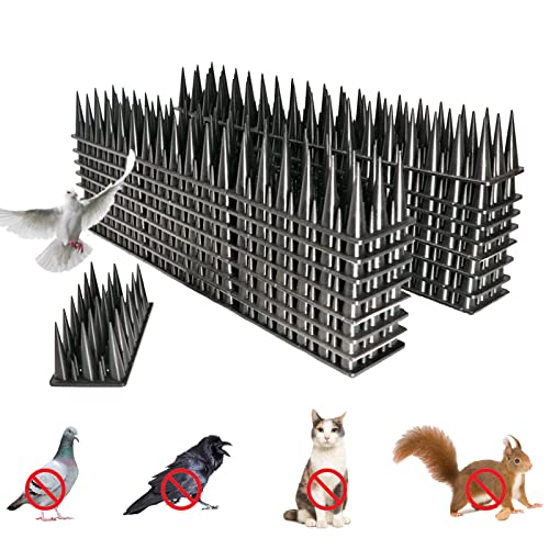 FINEVERNEK 18 Stück Taubenabwehr Spikes, 5 Reihig Vogelabwehr Spikes...