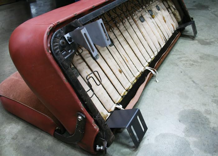 Brothers Trucks LSB6066 Lowered Seat Brackets- Low Hump Floor&Factory Bench Seat