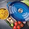 5.5 Quart Oval Enameled Cast Iron Dutch Oven Pot with Lid, Oven Safe up to 550° F & Dishwasher Safe, Sturdy Dutch Oven Cookware #4