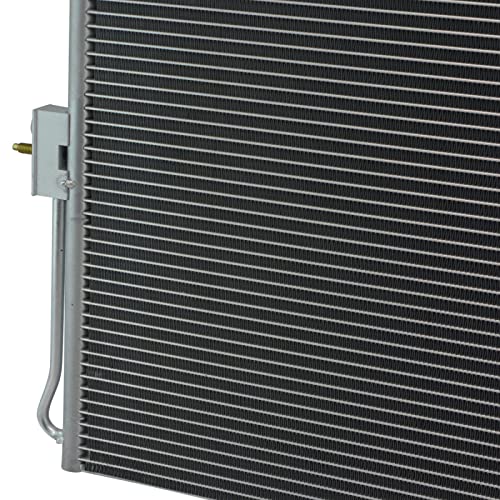 Image of TRQ A /C Condenser and Receiver Drier Assembly Compatible with 11-22 Dodge Durango 11-21 Jeep Grand Cherokee