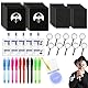 CLIUNT 50PCS Detektiv Set Kinder, Detektive Lupe Set, Detektiv Geburtstag Mitgebsel, Dedektivset Kinder mit Stift, Notizbuch, Agent Brille, Detektivausweis mit Clip & Lupen, Detektiv Kindergeburtstag