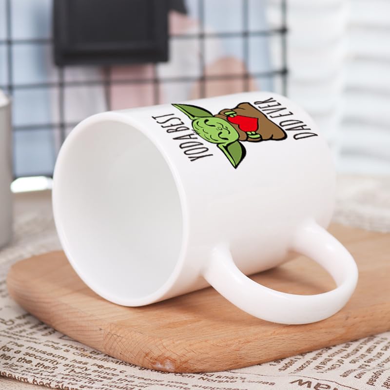 Taza de cerámica Baby Yoda Best Dad Ever 11 oz miniatura 5