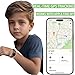 EGLANCLIFM GPS Tracker for Kids (iOS only), Teen, Special Needs, and Elderly - Real-Time Mini Locator Watch Band with No Monthly Fee - Hidden Tracking Device for iOS - Works with Apple Find My