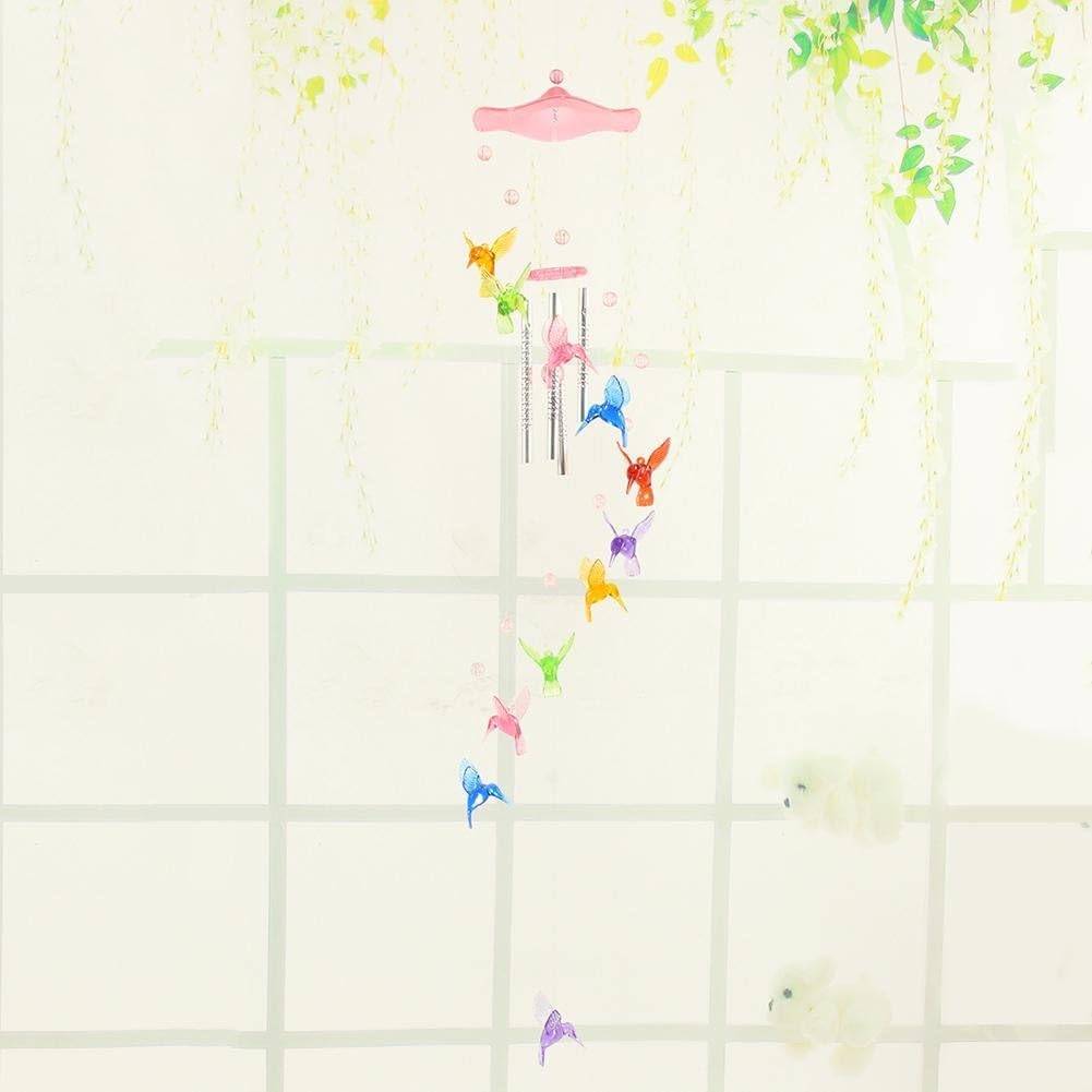 dzwonki wietrzne, Dzwonki na szczęście dla kolibra, wiszące prezenty, łapacz snów, dekoracja ścienna do domu i samochodu, dzwonki prezent