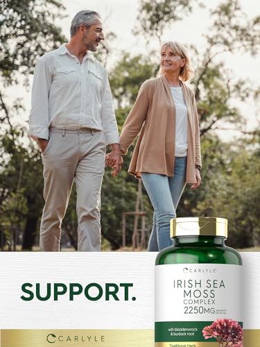 Carlyle Irish Sea Moss + Bladderwrack & Burdock Capsules (150 ct) — view 7