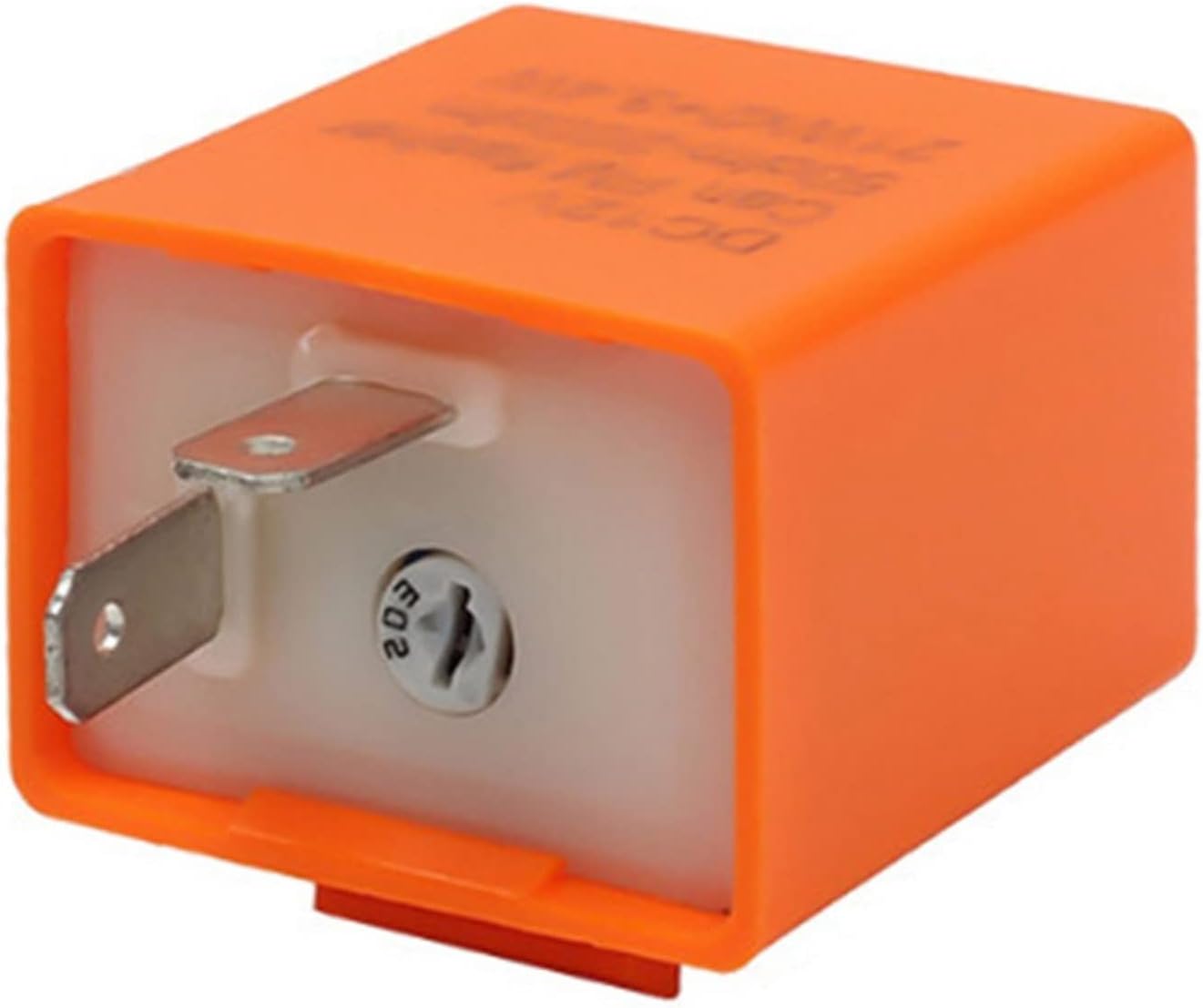 LED Flasher Relay 12V 2 Pin Adjustable Frequency of Turn Signals Blinker Indicator Relays for Motorcycle Motorbike Accessories(Black)