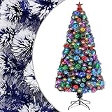 ★ Decora tu fiesta de Navidad: este árbol de Navidad artificial LED es ideal para decoraciones navideñas en interiores y exteriores. El árbol de Navidad resplandeciente emana un ambiente navideño y gracias a sus fibras de vidrio integradas brilla en diferentes colores, lo que crea un ambiente festivo cálido y romántico. Modo de cambio automático: rojo, azul, verde, rosa, color mezclado