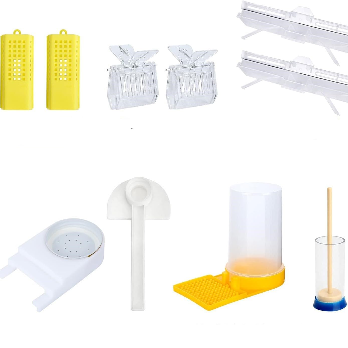 24-teiliges Imkerei-Werkzeug-Starter-Set, Bienenhaltungszubehör – Komplettes Bienenstock-Werkzeug-Set Mit Organizer-Tasche Und Imker-Handschuhen For Anfänger Und Imker
