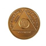 17 Year Bronze AA (Alcoholics Anonymous) - Sober / Sobriety / Birthday / Anniversary / Recovery / Medallion / Coin / Chip -  wendells