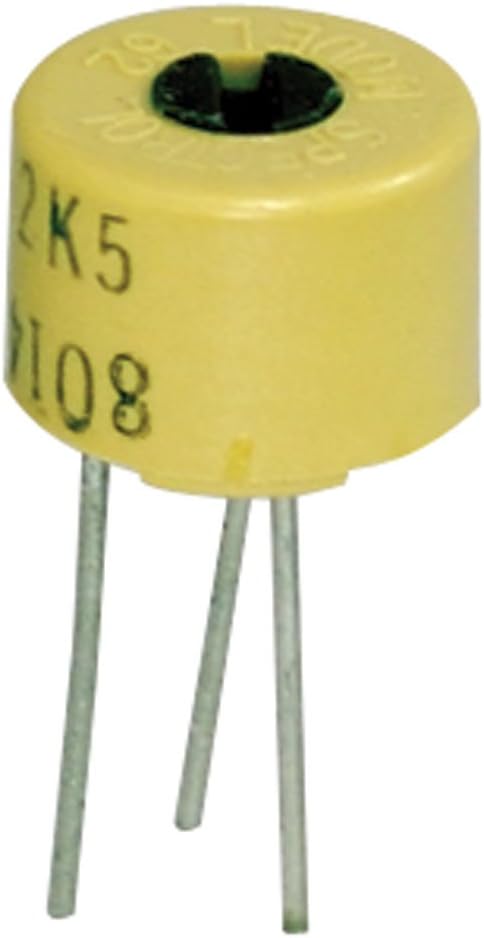 62-3-1/2-251/3329H-1-251 Cermet Potentiometer, Single Turn, 1/2 Watt, 25 Ohm, 1/4" Round (Pack of 10)