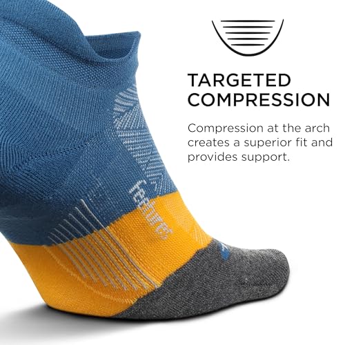 Image of Feetures Elite Ultra Light No Show Tab Sock Wave