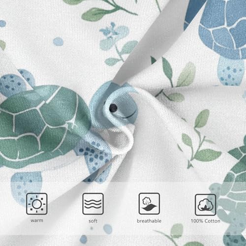 Wusikd Turtles Boys' Underwear Cotton Blue Green Boys Briefs Soft Toddler Underwear 2T3