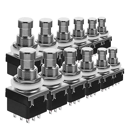 Wakauto 12 Unidades Interruptor De Nove Pés Acessório De Guitarra Efetor De Guitarra Alternar Pedal De Pedal Botões De Pedal Acessórios Para Botão Instrumentos Musicais Inteligente Pétala