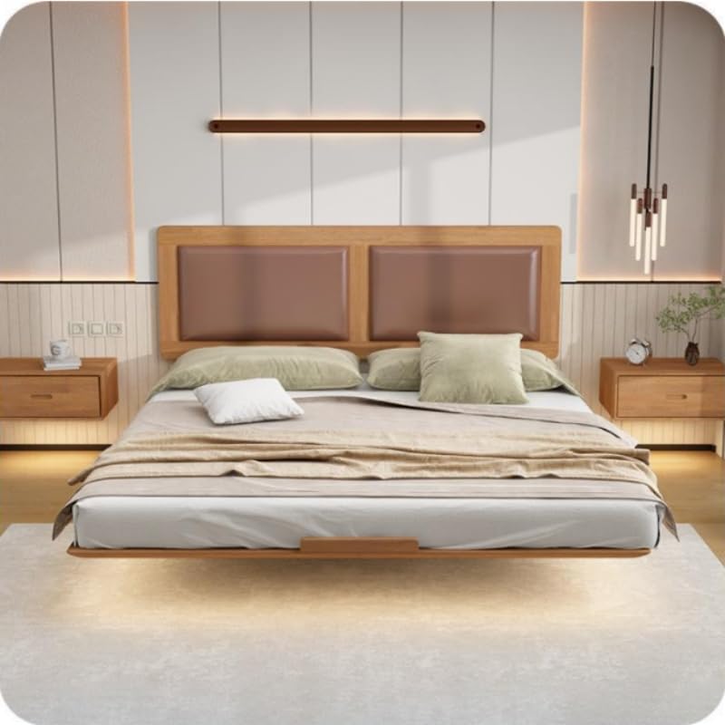 Amazon｜AMC Funiture フロート式ベッドサイドテーブル壁フレーム