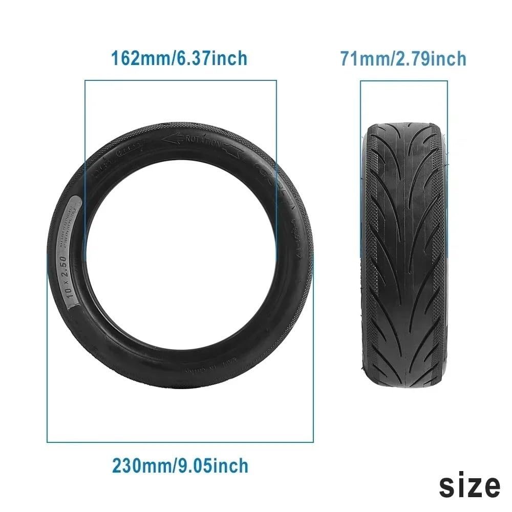 10x2,5 Tubeless Jelly Reifen for Segway Ninebot KickScooter F2 F2Plus F2Pro F30D F40D E-Scooter Vorne Hinten Rad Reifen Teile