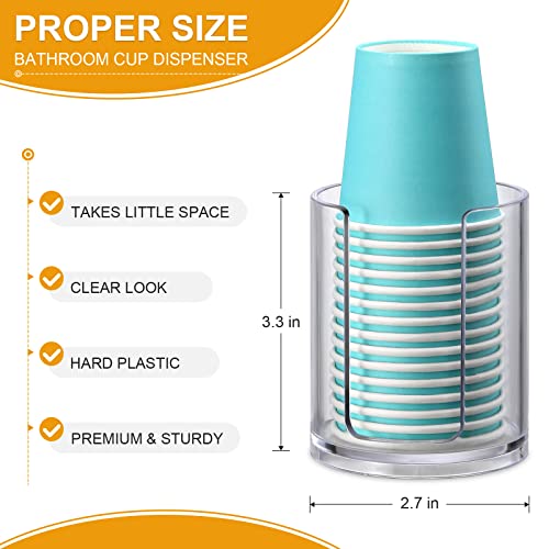 Bathroom Cup Dispenser, 2 Pack Mouthwash Cups Holder, Small Disposable Paper Cup Holders For Rinsing Cups On Bathroom Vanity Countertops #TOP1
