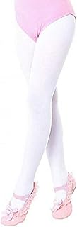 Calcetines Pantimedias para niñas Ballet - microfibras - Opacas - Suaves - Talla s - Altura niña 90/100 cm - Color Blanco - Zapatos para niñas