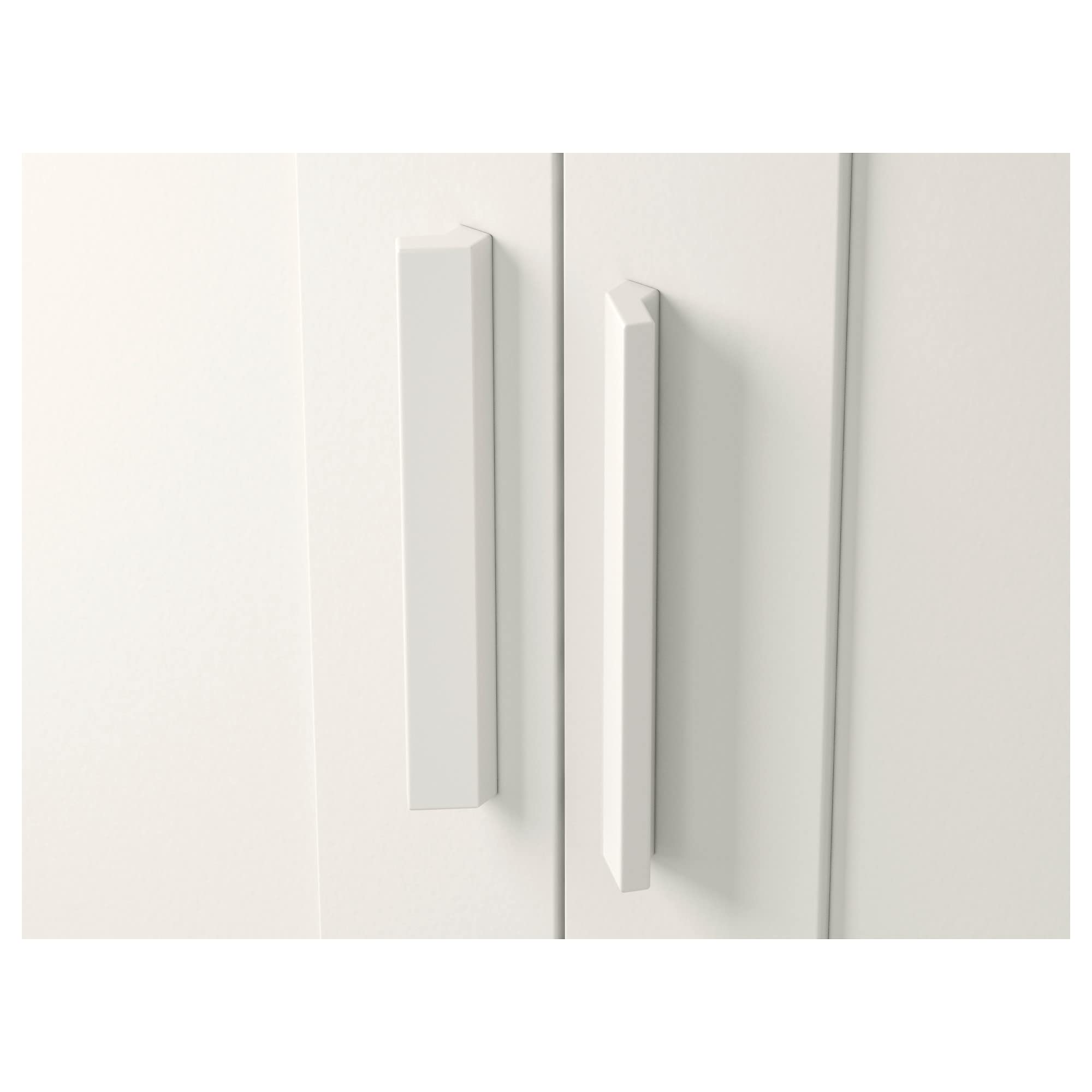 ProTuning BRIMNES Kleiderschrank mit 3 Türen, weiß, 117 x 190 cm