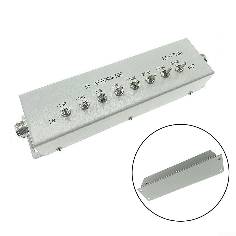 SPORTARC 1 x Attenuatore (0-82DB) RA 1728A Attenuatore ad alta frequenza, 82DB 250MHZ, 0 82DB passo variabile, design robusto e pratico