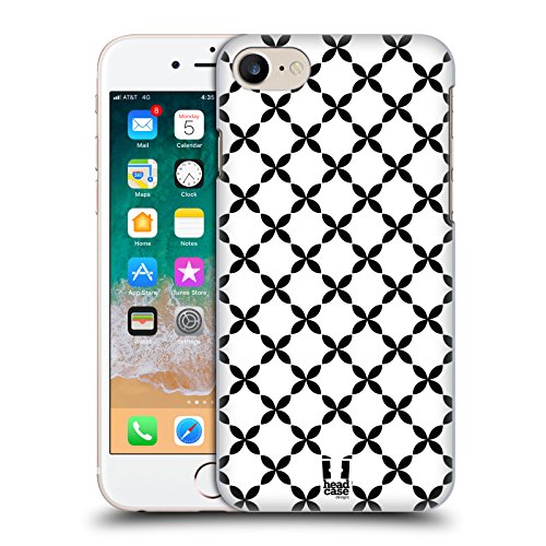 Coque iPhone SE 2022 Head Case motif X noir et blanc pour le quotidien